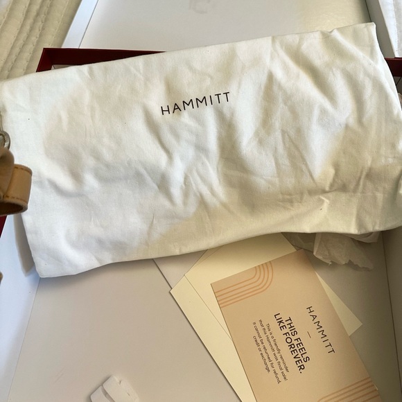 HAMMITT NIB Clear Backpack with tan leather trim & silver grommets - Picture 12 of 13